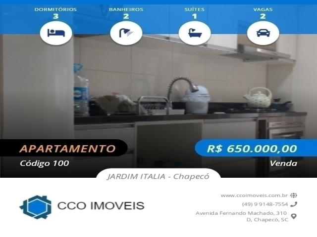 #100 - Apartamento para Venda em Chapecó - SC - 1