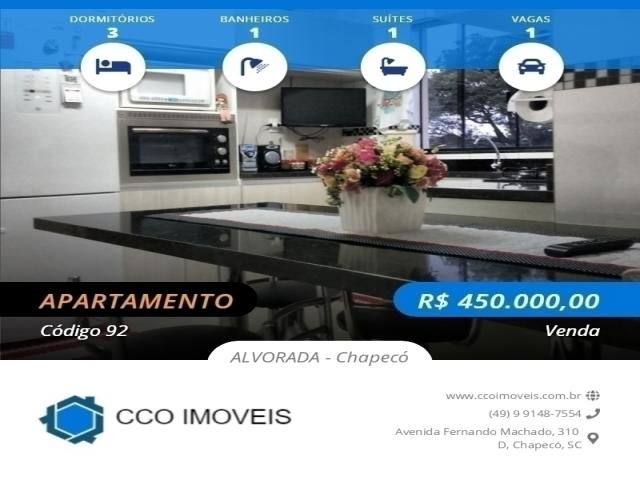 #92 - Apartamento para Venda em Chapecó - SC