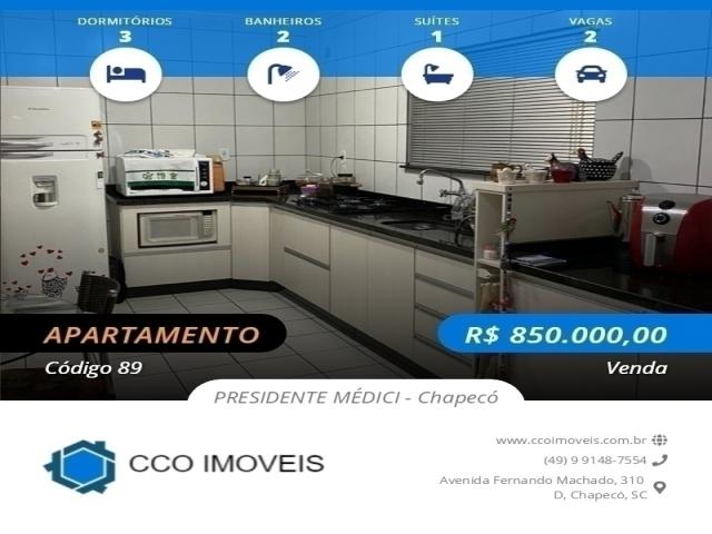 #89 - Apartamento para Venda em Chapecó - SC - 1