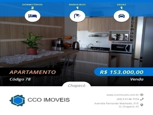 #78 - Apartamento para Venda em Chapecó - SC - 1